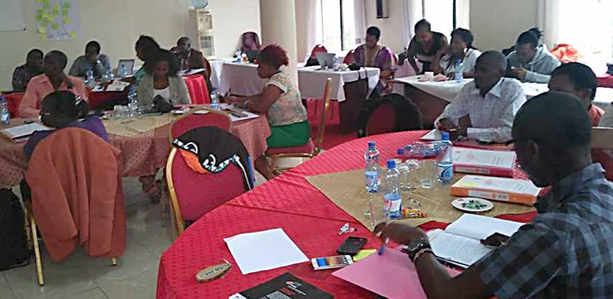KESWA Sex workers attend a Global Fund workshop in Kenya. These workshops were based on sex workers needs in the different countries.
