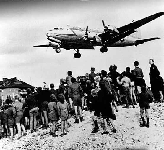 S had been trucking in all needed supplies to West Berlin before this Berlin Blockade by the Russians.