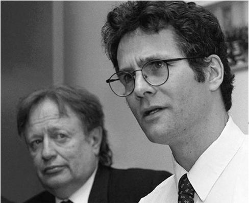 David Milgaard (shown with his lawyer) He was convicted in 1970 of the rape and murder of Gail Miller.