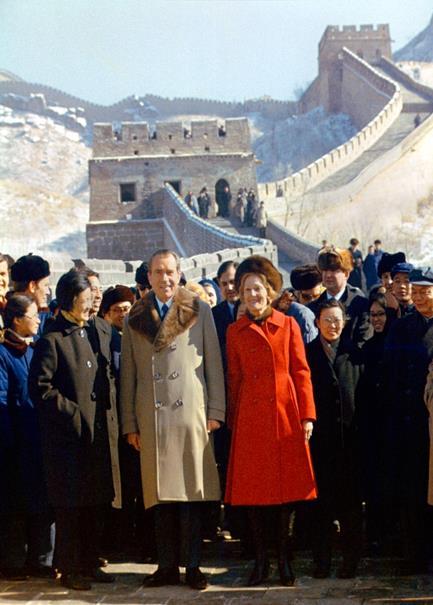 After WW II, when the Communists took over China, the USA reduced cooperation with the nation to protest their government system. Richard Nixon challenged that approach.