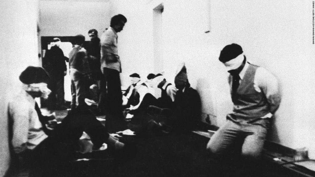 Iran Hostage Crisis Ayatollah Khomeini and fundamentalist Muslims seize power in Iran after the ailing Sh