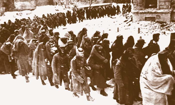 Section 3 German prisoners marched to Stalingrad after their defeat by the Soviet army.