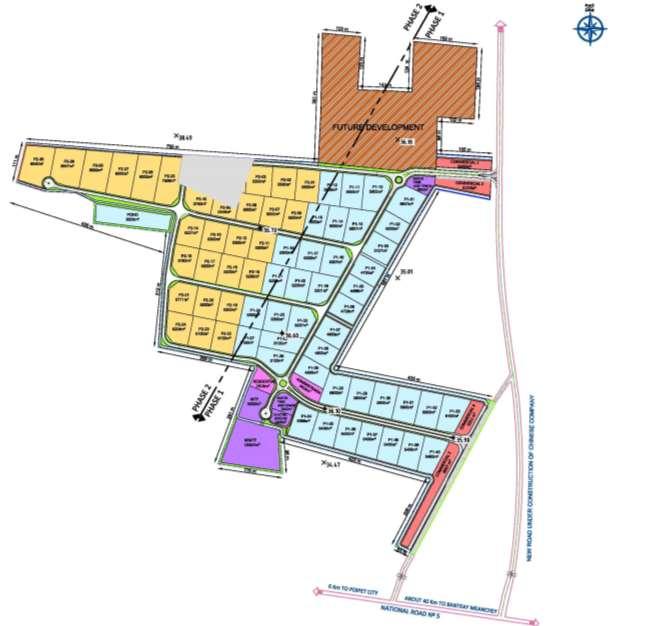 MASTER PLAN POIPET PPSEZ PROJECT Total area of 65.