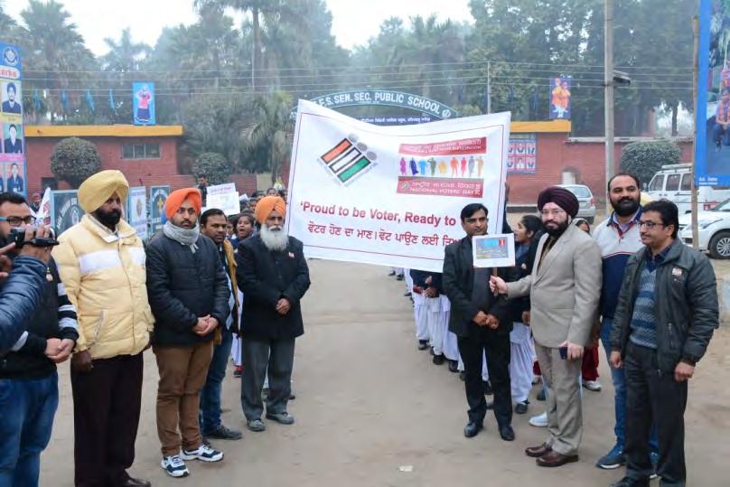 The Voter Awareness Rally was flagged off by worthy Sh.
