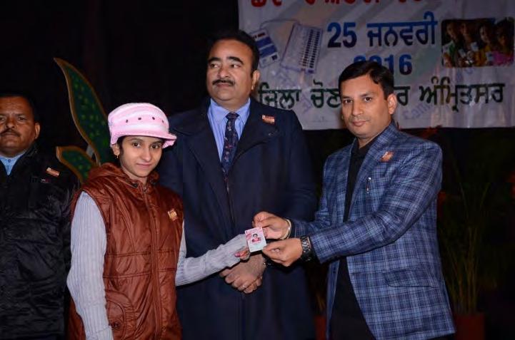 Distribution of EPICs to newly registered young