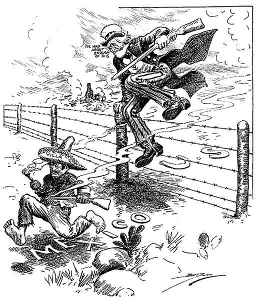 US & Mexico During the Mexican Revolution, fighting spilled across the border into the US This,