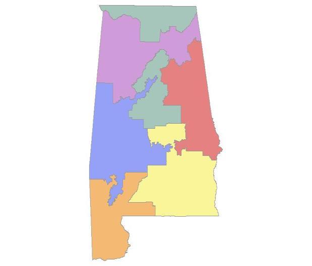 Limits of Redistricting Reform: Alabama Simulation Current