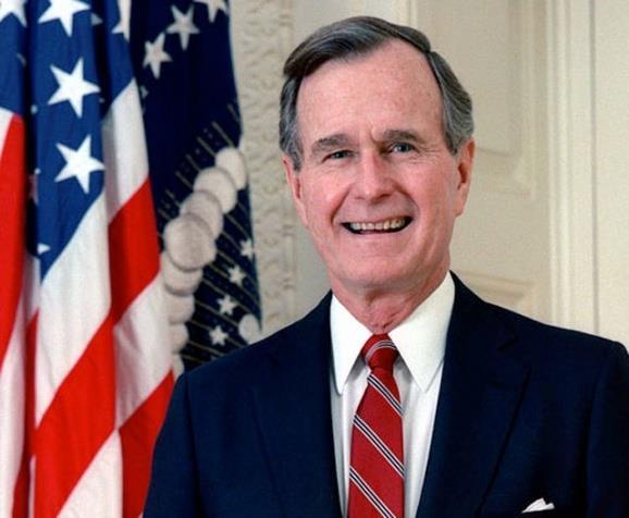 Pres. George H. W. Bush George H.W. Bush had served two terms as Reagan s V.P., before being elected as President. Pres. Bush had experience in foreign affairs but faced many challenges on the home front.