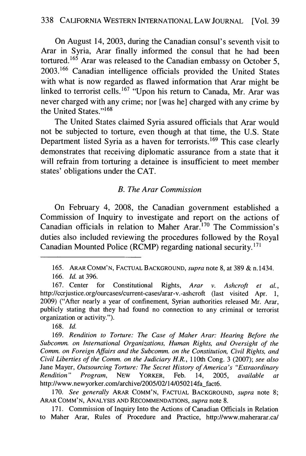 338 California Western International Law Journal, Vol. 39 [2008], No. 2, Art. 4 CALIFORNIA WESTERN INTERNATIONAL LAW JOURNAL [Vol.