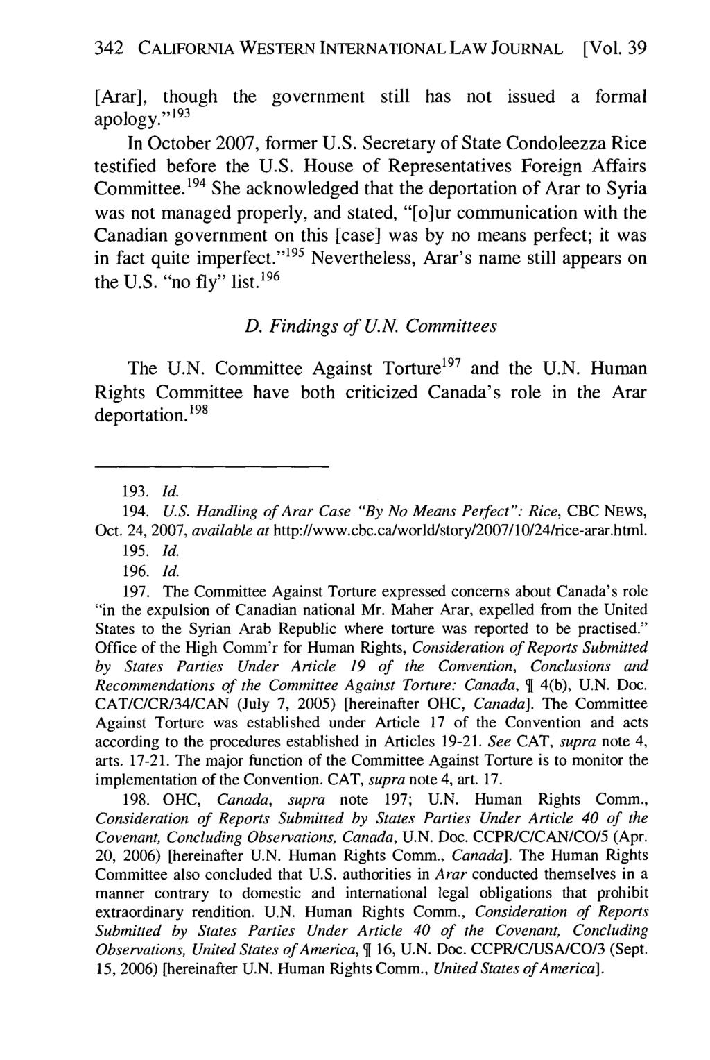 California Western International Law Journal, Vol. 39 [2008], No. 2, Art. 4 342 CALIFORNIA WESTERN INTERNATIONAL LAW JOURNAL [Vol.