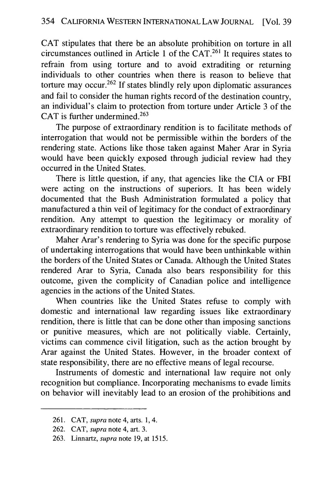 354 California Western International Law Journal, Vol. 39 [2008], No. 2, Art. 4 CALIFORNIA WESTERN INTERNATIONAL LAW JOURNAL [Vol.