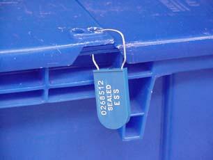 Blue Supply Box Seal