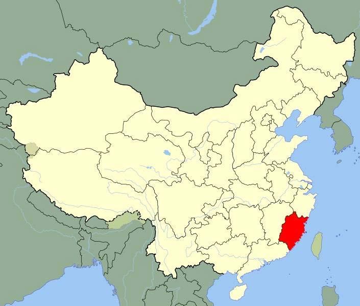 The following map depicts Fujian Province and its location in relation to the main island of Taiwan: Figure 1.