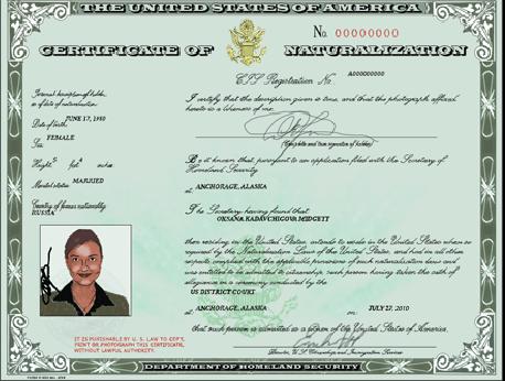 Recent US Citizens in Wisconsin State of Wisconsin Government Accountability Board Certificate of US Naturalization Accepted Voter Identification When applying for a Certificate of US Naturalization: