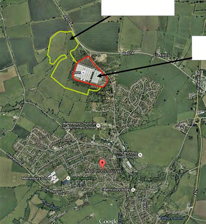 Proposed extension Current Dyson site N (Source: Map data 2015 Google)