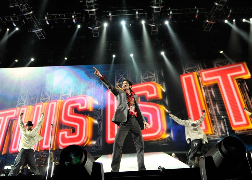 Pop star Michael Jackson rehearses for his planned shows in London r on June 23, 2009 in Los Angeles,