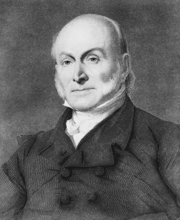 A PARTY DIVIDED 37 The sixth president of the United States, John Quincy Adams (above), was the son of the second president, John Adams.