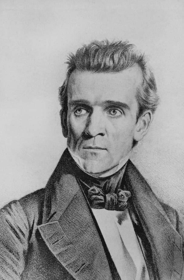 SLAVERY AND THE DEMOCRATIC PARTY 49 James K. Polk (shown here) was the Democratic candidate for president in 1844.