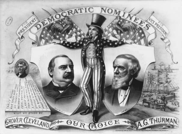WAR AND POLITICS 63 The Democrats failed to elect a president for 24 years after the Civil War, until Grover Cleveland was nominated in 1884.