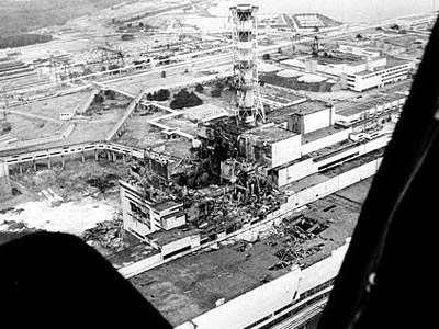 Arial photo of Chernobyl