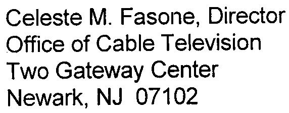 Mallon Area Manager of Government Affairs Comcast 1191 Fries Mill Road Franklinville, NJ 08322 Celeste M.