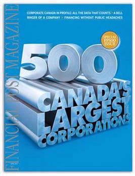 Financial Post Magazine Delivered with 140,764 per issue 6 months ended June 30, 2012 Non-Paid Bulk 23,283 per issue 6 months ended June 30, 2012 AVERAGE TOTAL CIRCULATION 164,047 per issue 6 months