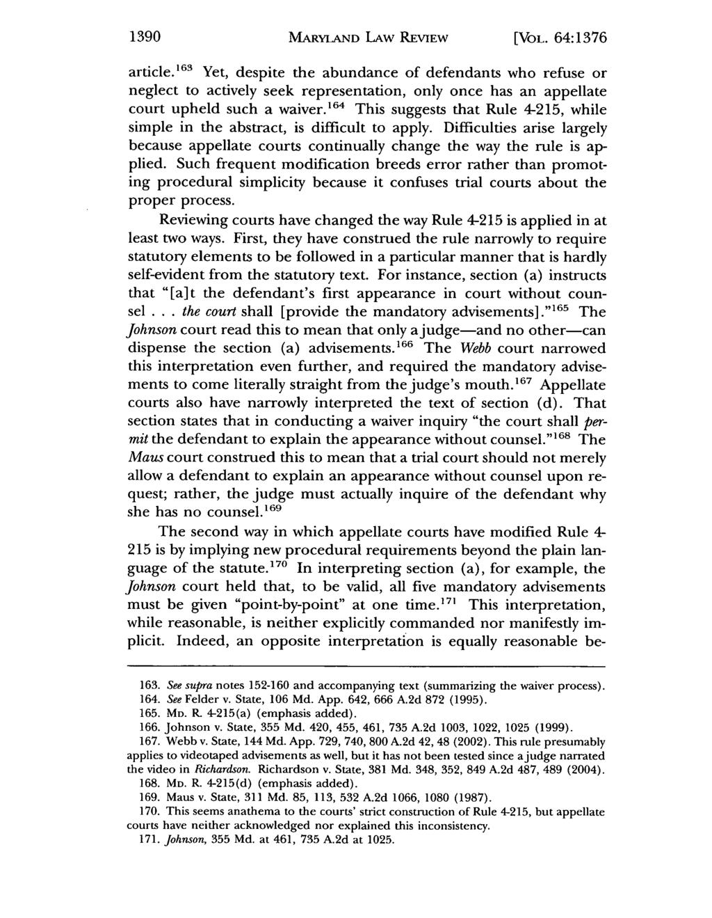 1390 MARYLAND LAW REVIEW [VOL. 64:1376 article.