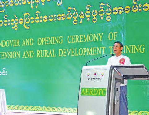 10 national Rural Development Training Centre handed over A ceremony on the transfer and opening of Agriculture Education and Rural Development training centre was held yesterday morning in the hall