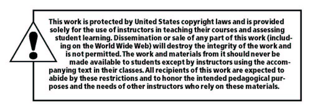 any means, electronic, mechanical, photocopying, recording, or likewise. For information regarding permission(s), write to: Rights and Permissions Department.