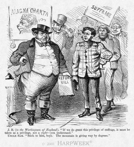Political Changes During the Industrial Revolution In 1832, Parliament gave the middle class (6% of men before, 20% of