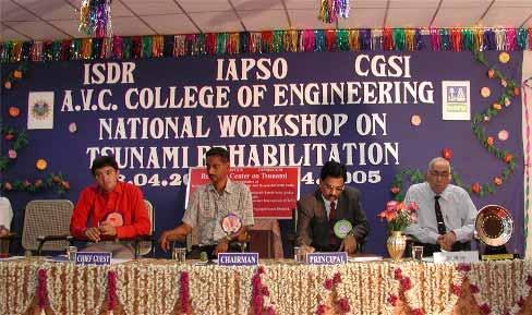 Bhole President,ISDR. Closing Session(l. to r.): Dr. A.G.Bhole, Dr. Parwate,Dr.