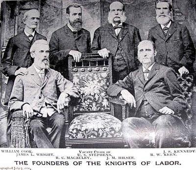 THE NOBLE AND HOLY ORDER OF THE KNIGHTS OF LABOR (KOL) Founded in Philadelphia in 1869.