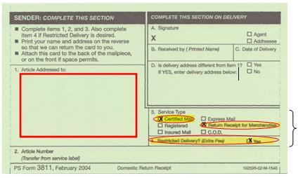 FRONT Defendant's Name and Address Check, highlight and circle these fields Check with your local