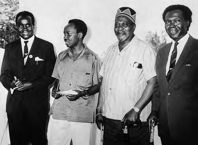 I. UNSUCCESSFUL ATTEMPT AT AN EAST AFRICAN FEDERATION From left to right: President Kaunda of Zambia,