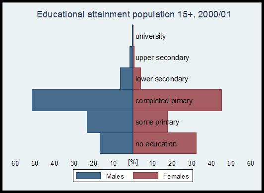 Increased access to primary and secondary education is slowly transforming the educational structure of the labor force. As shown in Figure I.