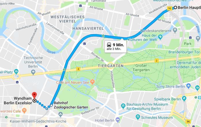 Take the S-Bahn S3, S5, S7 or S9 going via Bahnhof Zoologischer Garten.