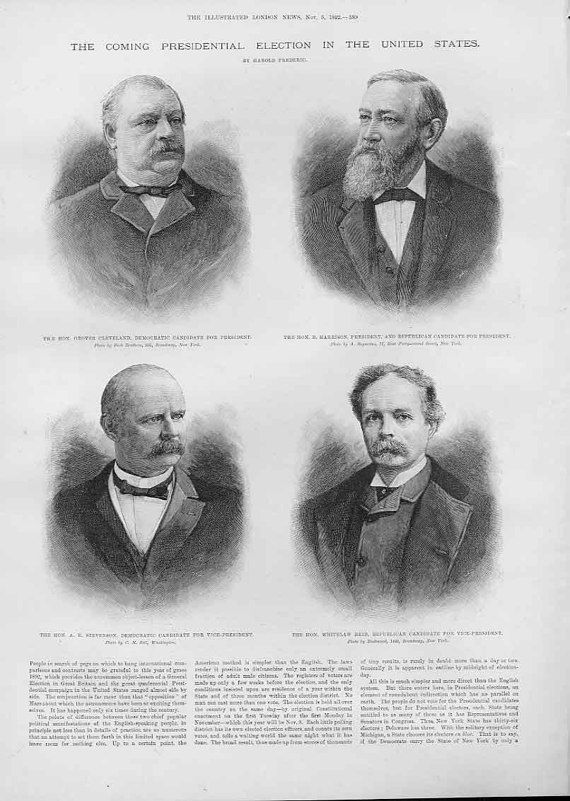 1892 ELECTION Populist Party 1