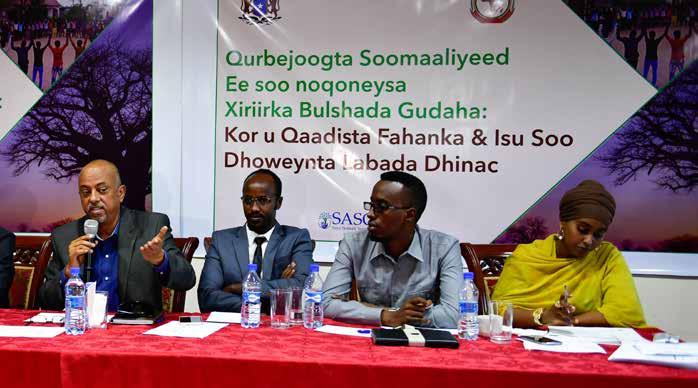 SOMALI DIASPORA RETURNEES HOMELAND COMMUNITY RELATIONS: BRIDGING THE GAP 3 INTRODUCTION The outbreak of the civil war in the 1990s destroyed most of the Somali Institutions as well as the fabric of