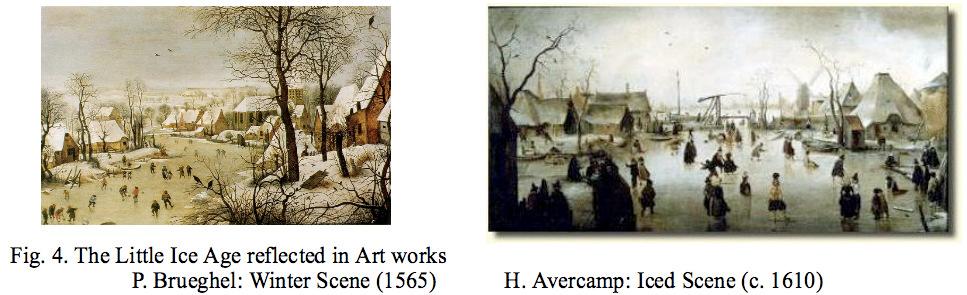 Examples: The XVI-XVIII centuries' Little ice age. - Increasing of conflicivity.