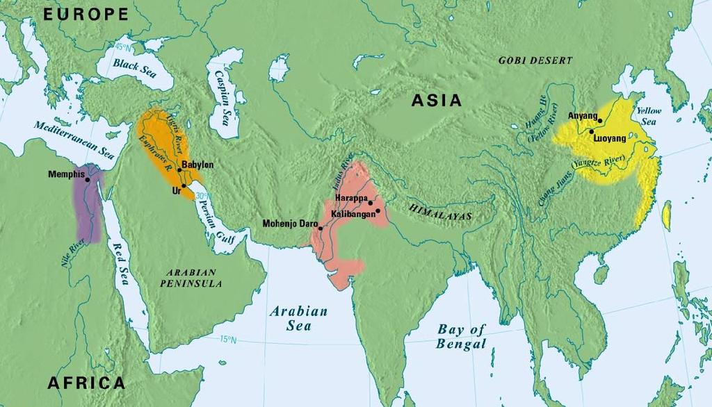 Ancient River Valley Civilizations Mesopotamia Egypt India China Cities: Government: Religion: Labor: Social Classes: Writing: Cities: Government: Religion: Labor: Social Classes: Writing: Cities: