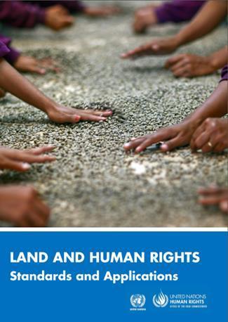 The introductory section is followed by summary sheets illustrating the links between international human rights standards and land issues, along with examples of the concrete application of the
