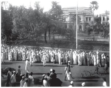 Fig. 9 Women join nationalist processions. During the national movement, many women, for the first time in their lives, moved out of their homes on to a public arena.