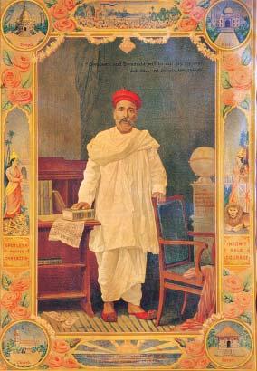 4 The Sense of Collective Belonging Fig. 11 Bal Gangadhar Tilak, an early-twentieth-century print. Notice how Tilak is surrounded by symbols of unity.