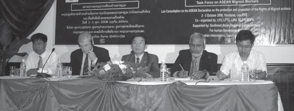 56 National Statements Laos National Statement Lao PDR National Consultation on the Protection and Promotion of the Rights of Migrant Workers Vientiane, Lao PDR October 2-3, 2008 Background The