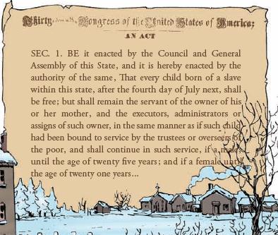 Page 68 "An Act for the Gradual Abolition of Slavery, Feb.15, 1804.