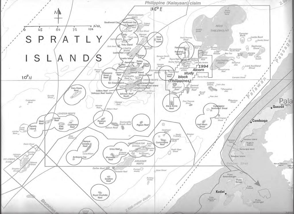 Source: The Spratly Islands and Paracel Islands, Map 801947, Washington, DC: