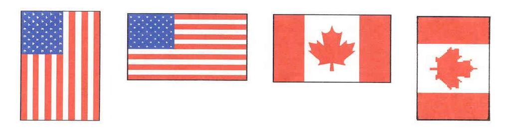 Displaying the Flags When displayed with another flag from crossed staffs, the flag of