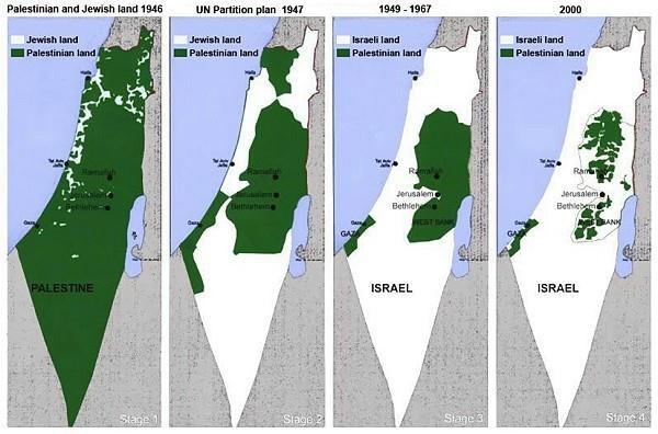 1948 : causes Israel created as an independent Jewish