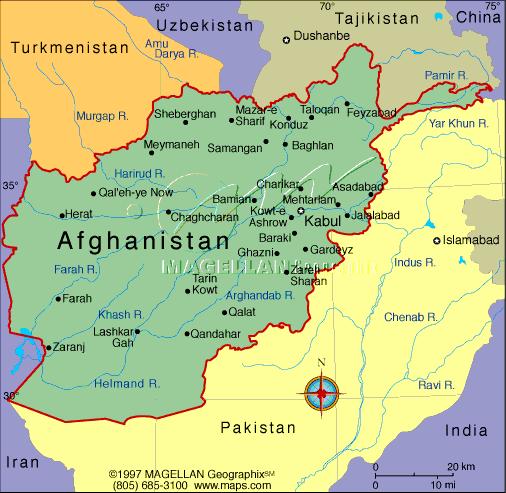 Afghanistan 2001 After several years of infighting among the factions that had defeated the Soviet Union, Taliban gained control over most of the country.