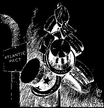 this cartoon depicts the nations that signed the north atlantic Pact, which created nato in 1949.